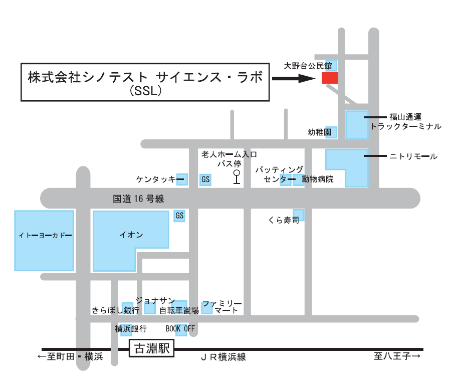 会社地図（相模原）